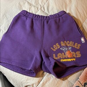 Madhappy Purple Lakers Fleece Shorts